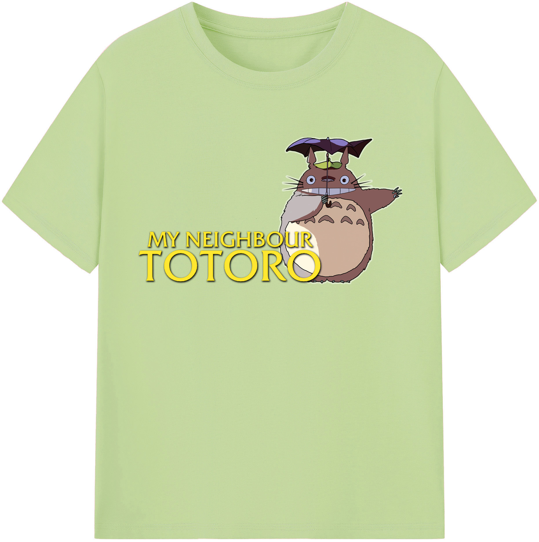 （画像用） となりのトトロ 草壁メイ 草壁サツキ My Neighbor Totoro Satsuki Kusakabe Mei Kusakabe 綿100％半袖Tシャツ（フロントプリント）